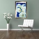 Calla Lillies on Blue